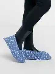 Синий бахилы многоразовые
