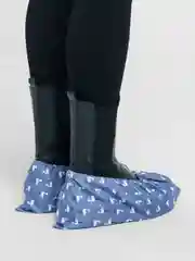 Синий бахилы многоразовые