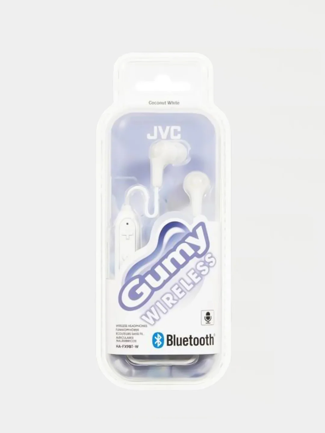 Белый наушники с микрофоном Bluetooth JVC HA-FX9BT-W