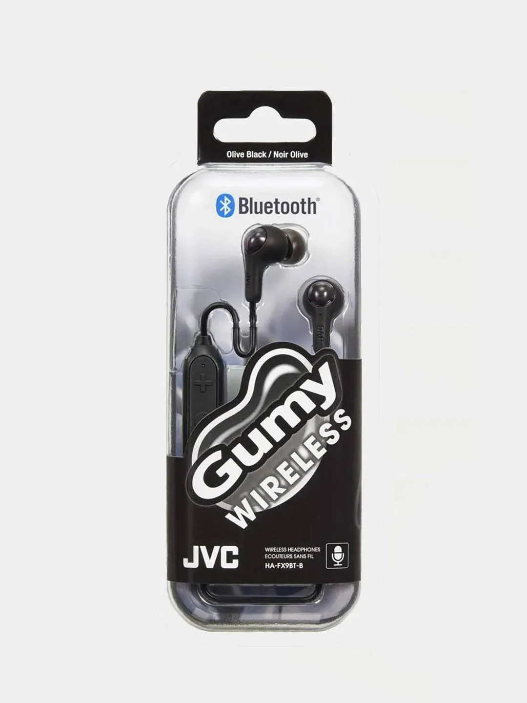 Черный наушники с микрофоном Bluetooth JVC HA-FX9BT-W