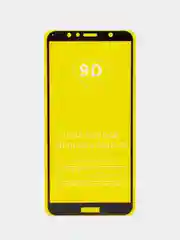 Черный защитное стекло 9D для Huawei Y6 2018, Honor 7C, 7A Pro, Y6 Prime 2018