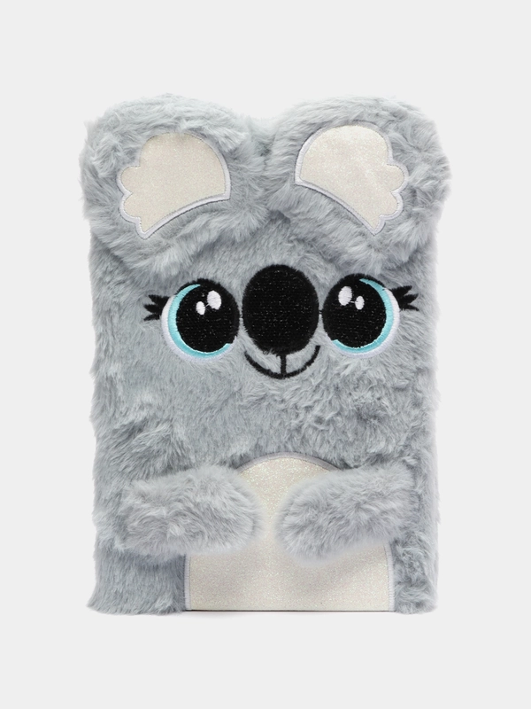 Блокнот Happy koala, А5, 80 листов, плюшевый