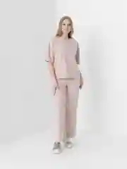 Женский персиковый комплект футболка и брюки Zarka