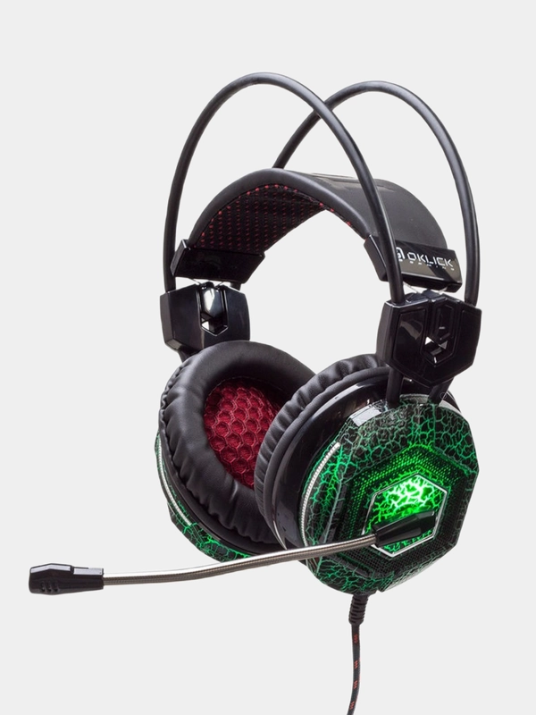 Наушники игровые Oklick HS-L500G TOXIC, с микрофоном