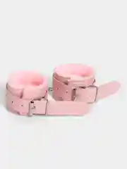 Розовый наручники для БДСМ, мягкие, с мехом, 4 цвета
