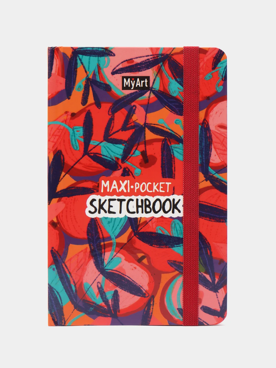 Лесной зеленый блокнот для зарисовок 64 листа 117х180 мм. Скетчбук Maxi Pocket MyArt. Проф-Пресс