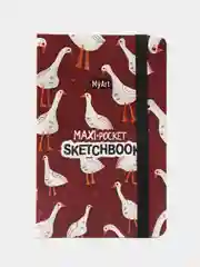 Коралловый блокнот для зарисовок 64 листа 117х180 мм. Скетчбук Maxi Pocket MyArt. Проф-Пресс