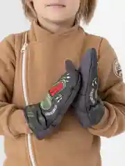 Зеленый рукавицы, варежки зимние, для мальчика