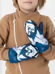 Голубой рукавицы, варежки зимние, для мальчика
