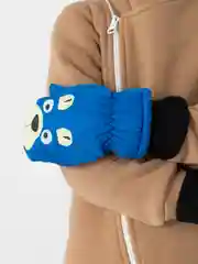 Синий детские варежки