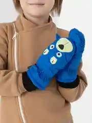 Синий детские варежки