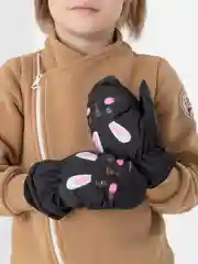 Угольный детские варежки