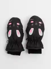Угольный детские варежки