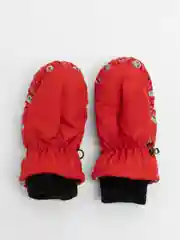 Красный варежки детские непромокаемые, болоньевые