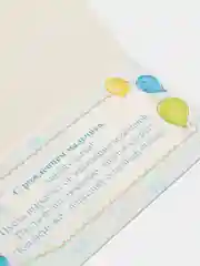 Голубой конверт для денег, с разными надписями