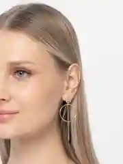 Круглые женские геометрические серьги