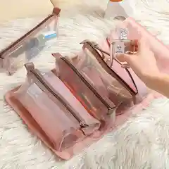 Зеленый косметичка раскладная