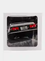 Серый 3d наклейки на телефон с тачками "JDM" drift, объёмные стикеры на телефон с машинками