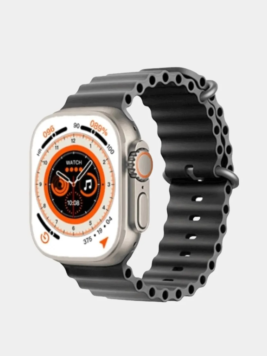 Черный умные смарт фитнес часы W&O X8 + Ultra, 49 мм, смарт часы, smart watch