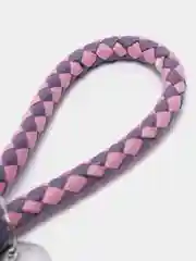 Аметистовый плетеный брелок для ключей