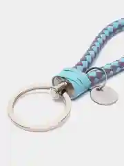 Лазурный плетеный брелок для ключей
