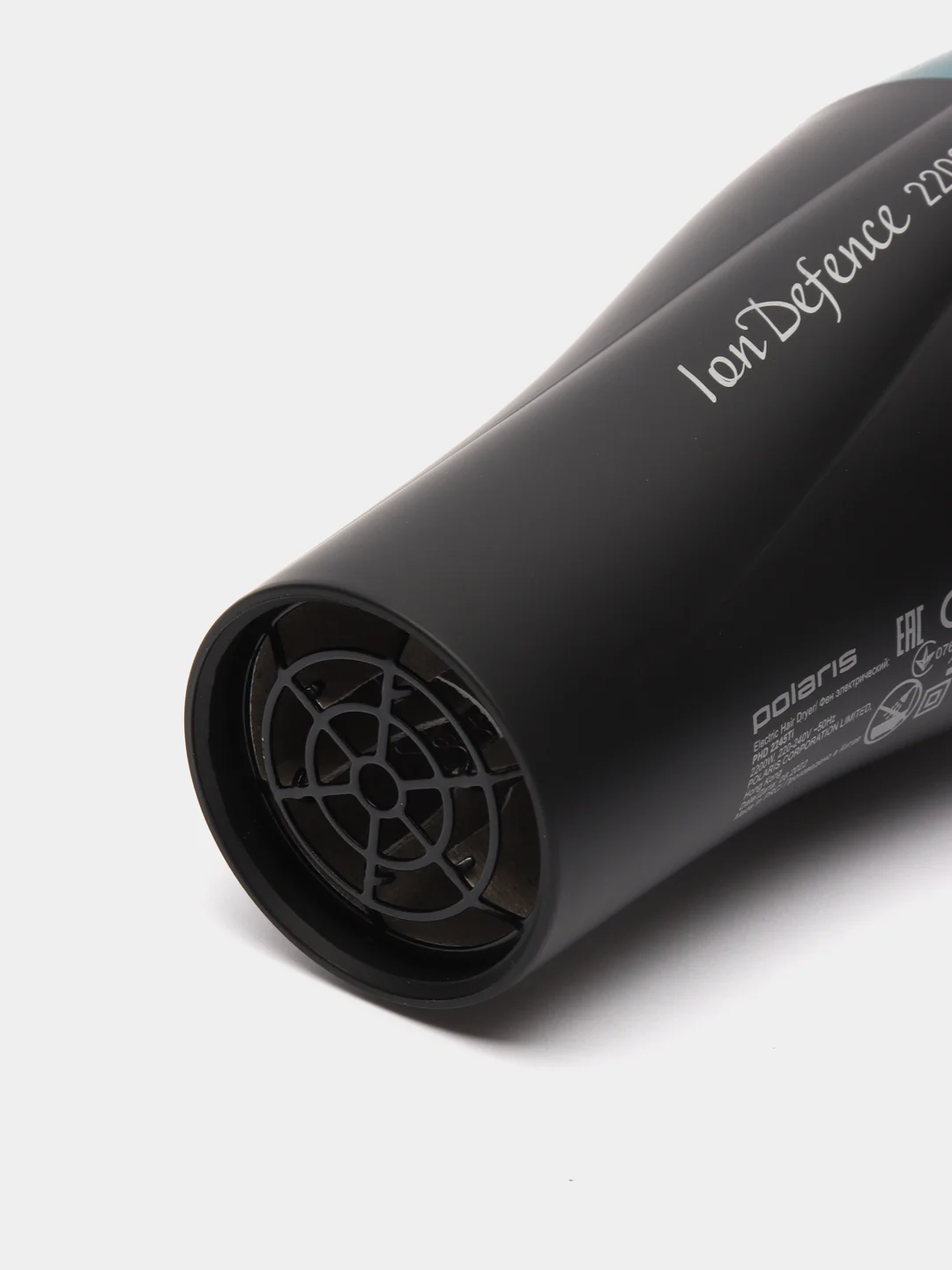 Фен Polaris PHD 2245Ti, черный/ зеленый