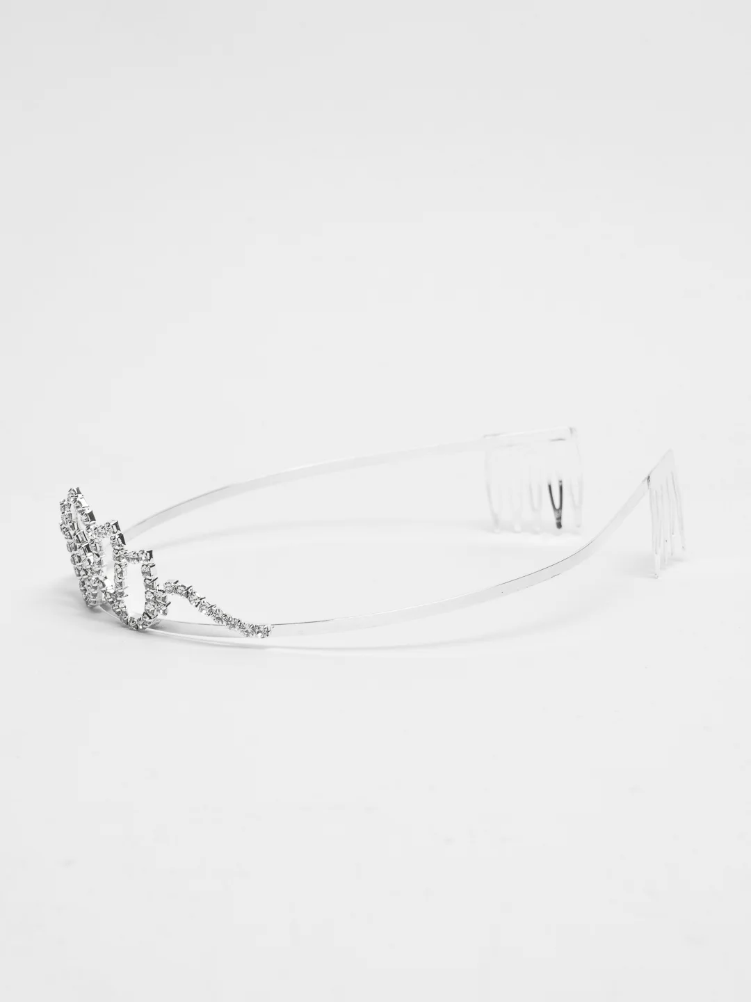 Серебряный корона для девочки, диадема детская, бижутерия