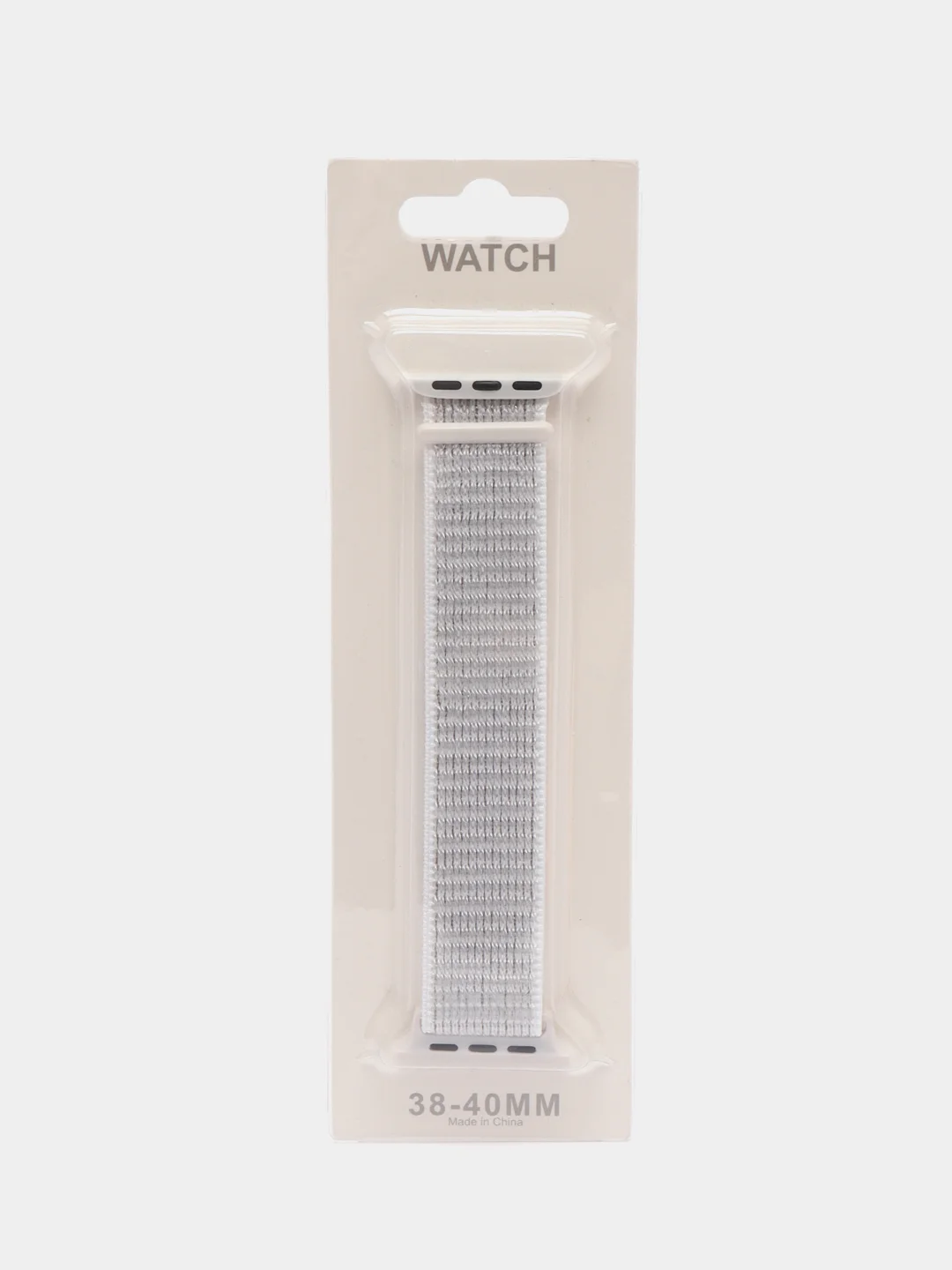 Белый нейлоновый ремешок Apple Watch 38-40мм, 42-44мм, текстильный, тканевый