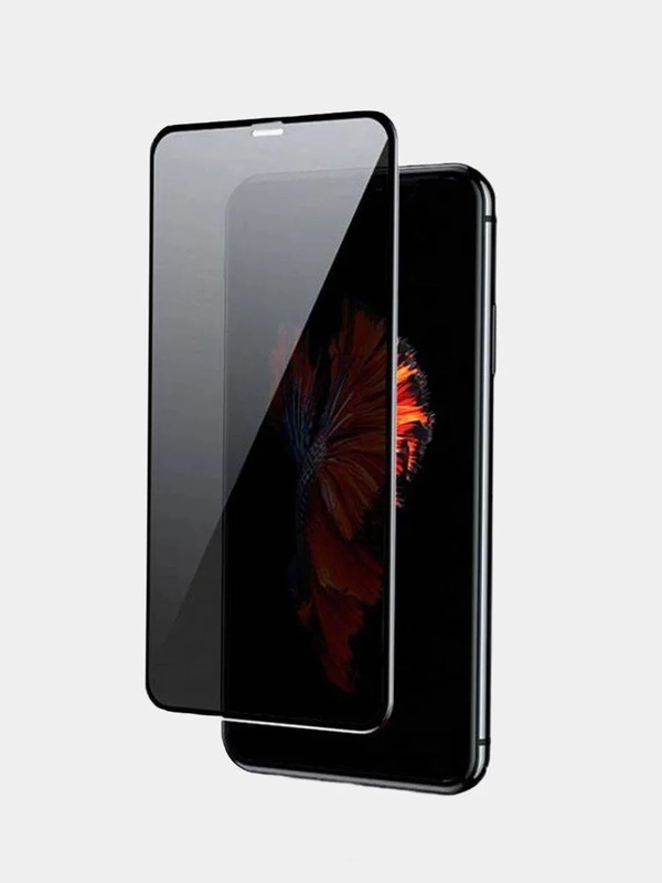 Защитное стекло "Антишпион", для iPhone (Айфон) 11, 15, XR, 12, 13, 14 Pro Max