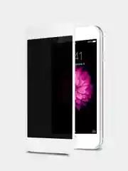 Белый защитное стекло "Антишпион", для iPhone (Айфон) 11/XR/12/13/14/15/XS/6/7/8/SE/Pro/Max/Plus/mini