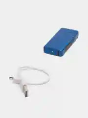 Синий зажигалка электронная USB Plazma в подарочной упаковке