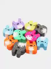 Вишнёвый бусины из полимерной глины