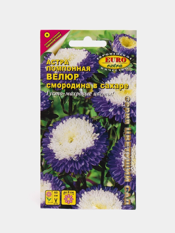 Семена цветов Астра "Велюр смородина в сахаре"
