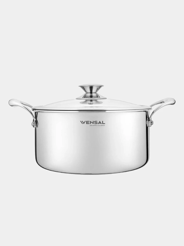 Кастрюля VENSAL Le Chef VS1532 из трехслойной нержавеющей стали 3,8л (22 см)