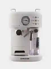 Кофеварка рожковая BRAYER BR1108, 15 бар, кофемашина, капучинатор