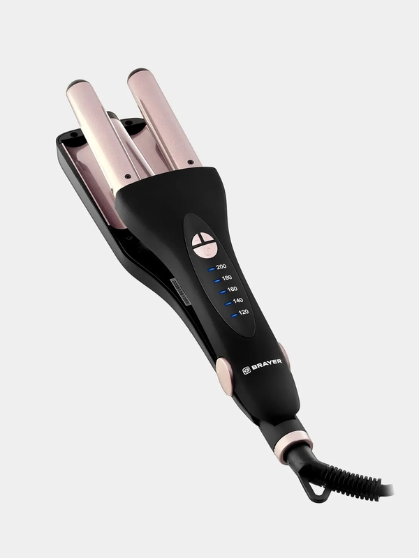Мультистайлер для волос BRAYER BR3204BN двойные щипцы для создания волнообразных локонов