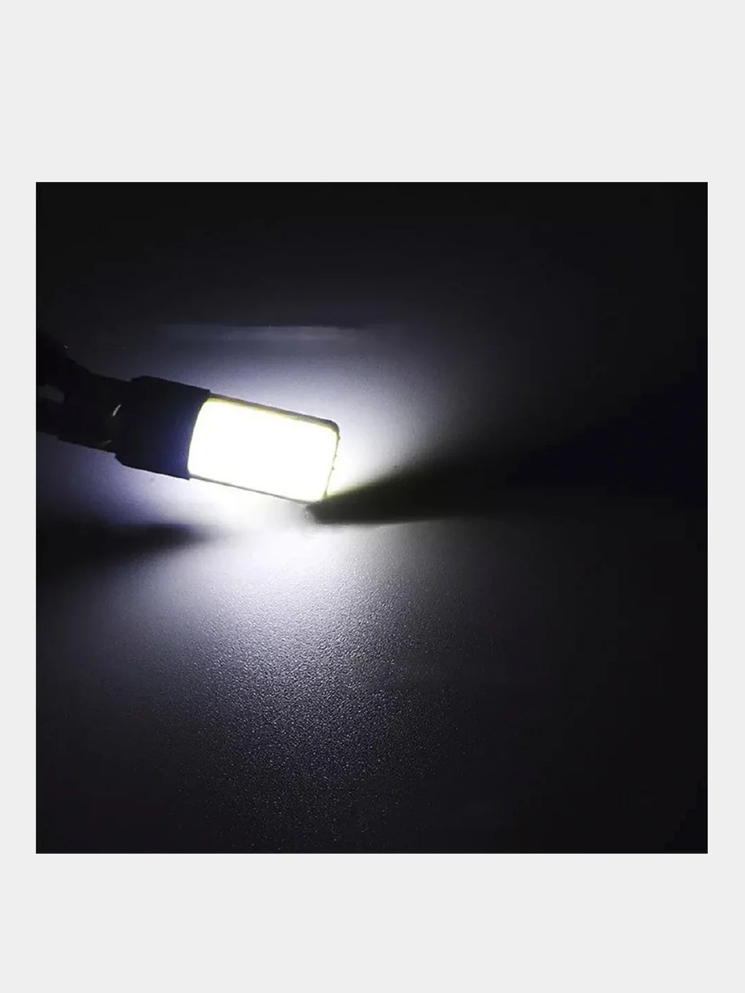 Белый габаритные автомобильные лампы, T10 W5W COB LED T10 COB DC, 12 В