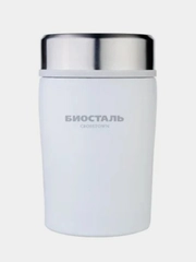 Термос BIOSTAL-CROSSTOWN NTD-500W с широкой горловиной, цвет белый, 0,5 л