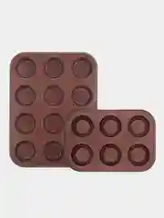 Набор форм для выпечки маффинов Vensal Piquant Fondant (2 предмета)
