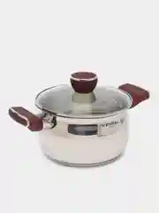 Кастрюля из нержавеющей стали Vensal Joli VS1544, с крышкой, 2.4 л, 18 см
