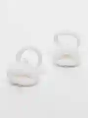 Белый резинки для волос