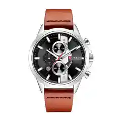 Коричневый мужские наручные часы Curren 8325 с хронографом