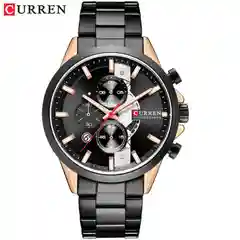 Угольный мужские наручные часы Curren 8325 с хронографом
