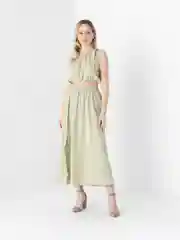 Мятный комплект LaFemme: юбка и топ