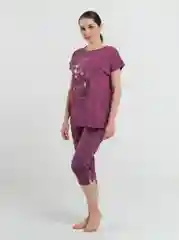 Пижама женская с бриджами, большие размеры