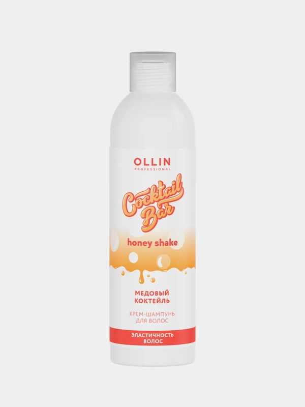 Шампунь для волос OLLIN Cocktail BAR "Медовый коктейль", эластичность волос, 400 мл