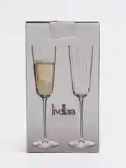 Серебряный подарочный набор бокалов (фужеров) для вина, 2 шт
