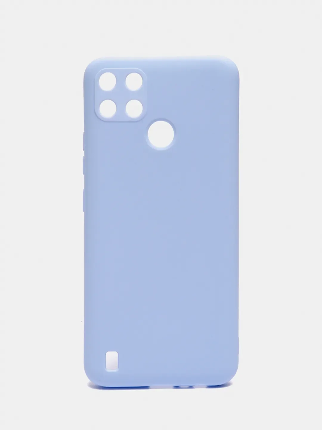Черный чехол для Realme C21 (Реалми С21), цветной, силиконовый