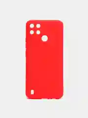 Черный чехол для Realme C21 (Реалми С21), цветной, силиконовый