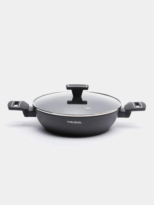Сотейник с крышкой Vensal Velours noir VS1004 26см